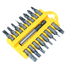 BROPPE 17pcs 1/4 Hex Shank Screwdriver Bits Set Hex Phillips Slotted Screwdriver Bits with Holder