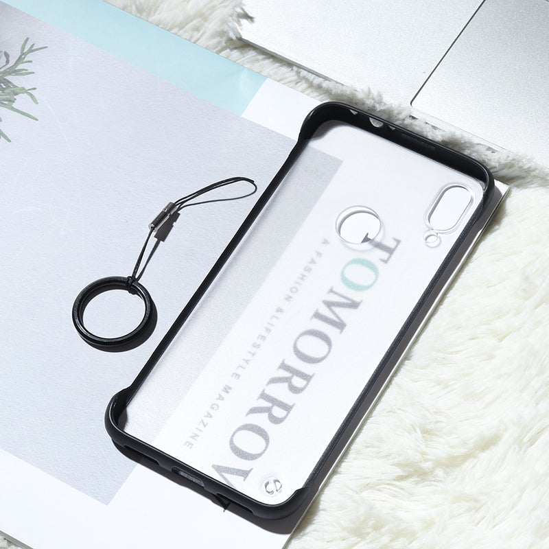 Bakeey Transparent Ultra Thin Anti Fall Matte Hard PC&Soft Edge With Finger Ring Protective Case For Xiaomi Redmi Note 7