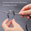 6 Pcs Universal Meat Grill Thermometer Probe Clip Holder For Ambient Temperature Readings Of BBQ Smoker Oven Grill Accessories