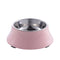 Pet Double Bowls Thickened Stainless Steel Cat Dog Drinking Bowl Pet Feeders
