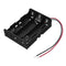 20pcs DC 11.1V 3 Slot 3 Series 18650 Battery Holder Box Case With 2 Leads And Spring