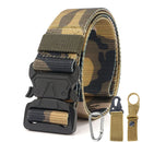 Xmund XD-TB3 125cm Men's 1000D Nylon Belt Metal Buckle Quick Release Tactical Belts With Carabiner Eagle Mouth Buckle Beverage Hanging Belt