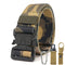 Xmund XD-TB3 125cm Men's 1000D Nylon Belt Metal Buckle Quick Release Tactical Belts With Carabiner Eagle Mouth Buckle Beverage Hanging Belt