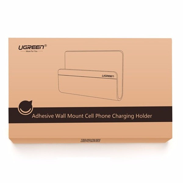 Ugreen Wall Charging Holder Mobile Stand Adhesive Strips Phone Charger Mount for iPhone Samsung HTC