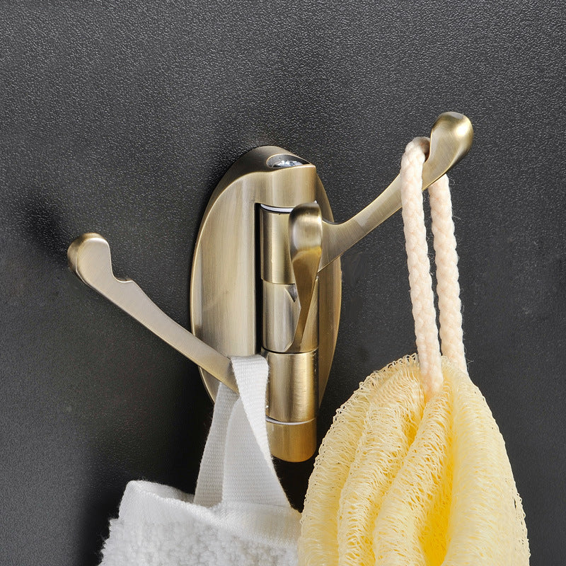 Honana Multipurpose Heavy Duty Solid MetaWall Mount Triple Swing Arms Hanging Home Hooks