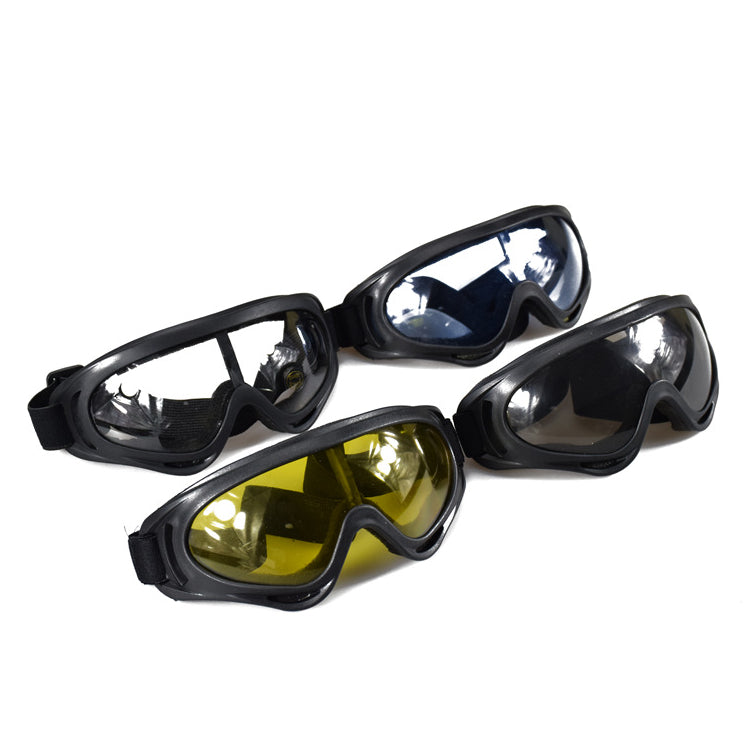 GHOST RACING Motorcycle Retro Racing Goggles Wind Dust Proof ATV Sunglasses Black Frame