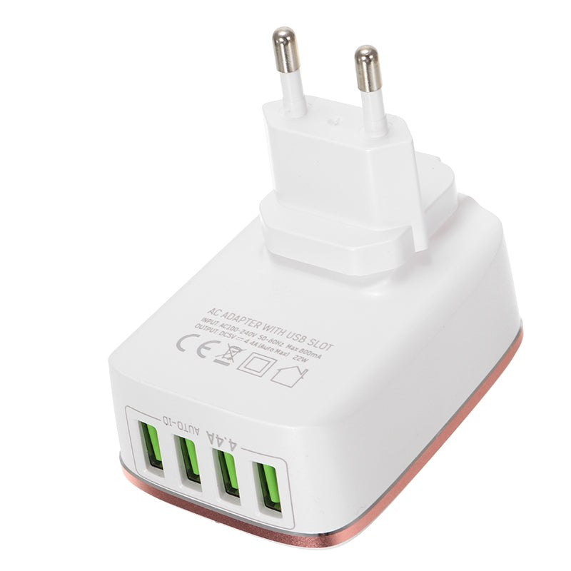 LDNIO 4 USB Ports 4.4A Fast Charger EU Plugs Charger For iphone 8 8 Plus iphone X Xiaomi Samsung