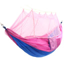 Portable Double Mosquito Net Hammock Swing Bed 2 Person Hanging Sleeping Bed Travel Camping