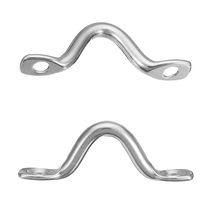 4mm Stainless Steel Bimini Top Pad Wire Eye Straps Loop Boat Plate Staple Ring Door Pulls
