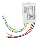 4 Way ON OFF Wireless Remote Control Switch Receiver Transmitter for LED Lamp