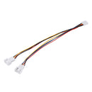 20cm 4 Pin 1-to-2 Female to Male PWM CPU Cooling Fan Adapter Cable Extension Cable