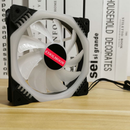 Coolmoon 5PCS 120mm 12 Monochromatic Lights CPU Cooling Fan Multilayer Backlit RGB Cooling Fan with the Remote Control