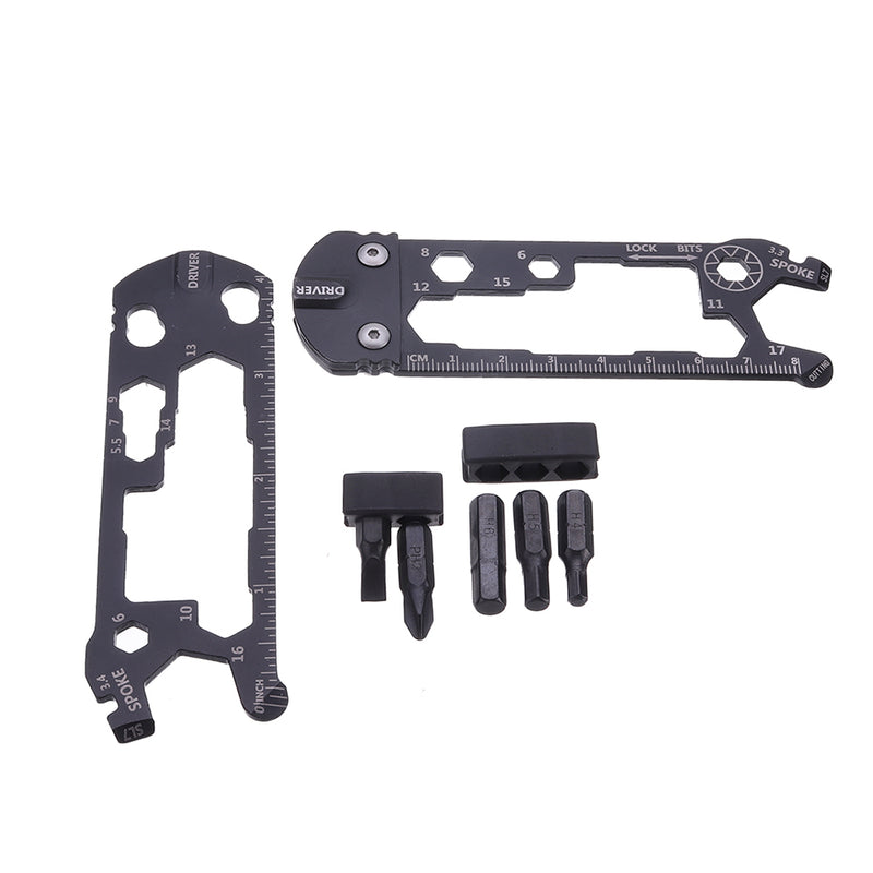 Multifunctional Tools Outdoor EDC Tools Screwdriver Slotted Phillips Hex Wrench Spanner Scale