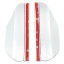 2Pcs Flexible PVC Car Rearview Mirror Rain Shield Guard Rainproof Eyebrow White Universal