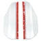 2Pcs Flexible PVC Car Rearview Mirror Rain Shield Guard Rainproof Eyebrow White Universal