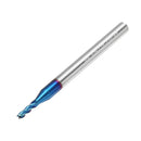 Drillpro 5pcs 2-6mm 4 Flutes Tungsten Carbide Milling Cutter HRC65 Blue NACO Coated Milling Cutter CNC Tool
