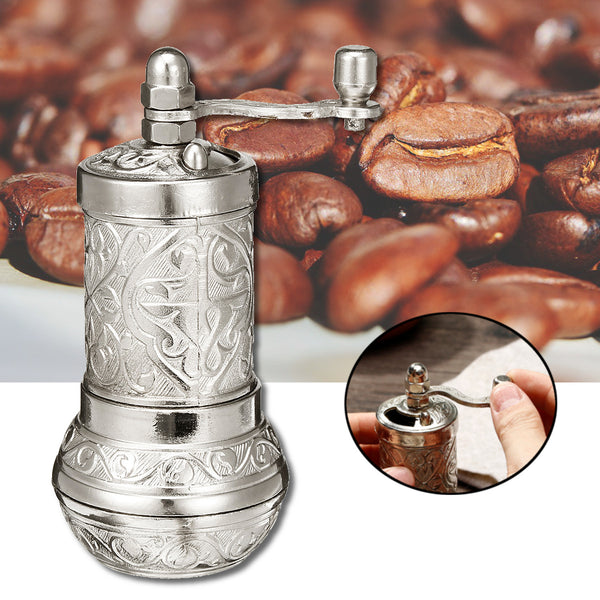 Turkish Mini Metal Hand Coffee Grinder Spice Salt Pepper Mill Kitchen Removable