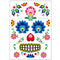 Halloween Cosplay Waterproof Temporary Skull Face Tattoo Sticker Makeup Dress Art Prop