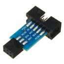 10 Pin To 6 Pin Adapter Board Connector For  ISP Interface Converter AVR AVRISP USBASP STK500 Standard