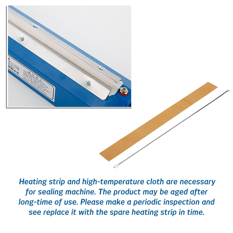 300W 200mm Impulse Heat Sealer Electric Plastic Poly Bag Sealing Machine
