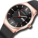 CURREN 8311 Ultra Thin Casual Style Quartz Watch Date Week Display Waterproof Men Watch