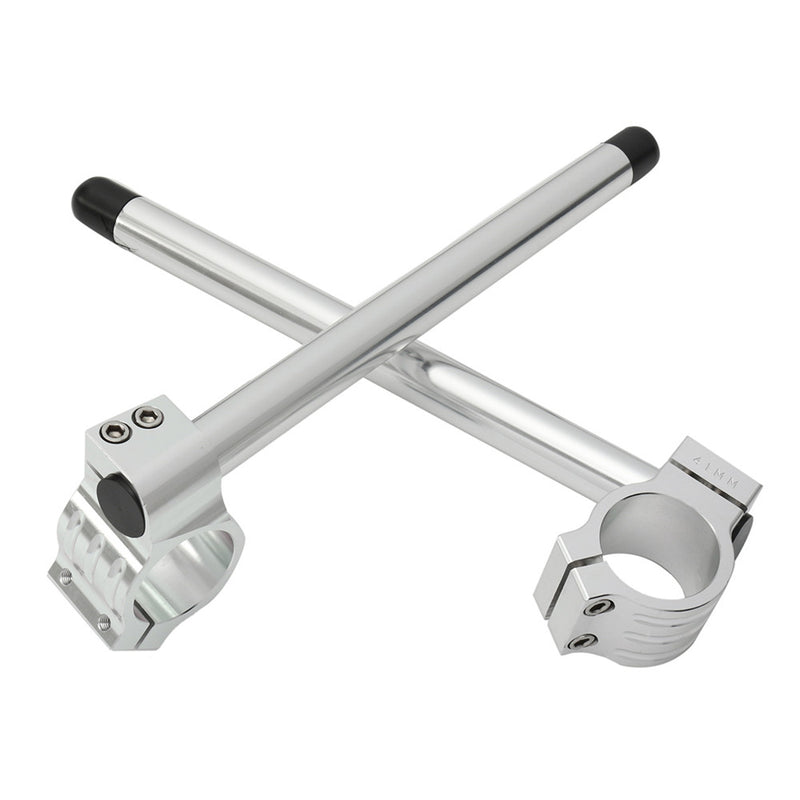 Pair 7/8"41mm Motorcycle Clip-on Bar Tube Handlebars CNC For Yamaha/Honda/GSXR