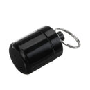 Portable Mini Medicine Bottles Holder Alloy Pill Drug Box Earplug Storage Waterproof