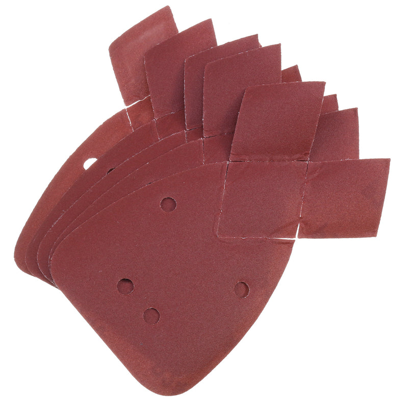 10Pcs Sandpaper Fits for Black and Decker Mouse 140mm Hook and Loop Palm Sander