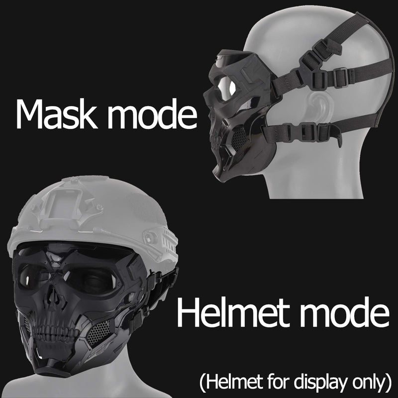 WOSPORT Skull Airsoft Paintball Mask Full Face Tactical Mask For Halloween