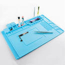 DANIU 45x30cm Magnetic Heat Insulation Silicone Pad Desk Mat Maintenance Platform with Magnetic Section