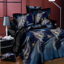 3 PCS Bedding Sets 3D Animal Black Cat Printing Quilt Cover Pillowcase For Full Size