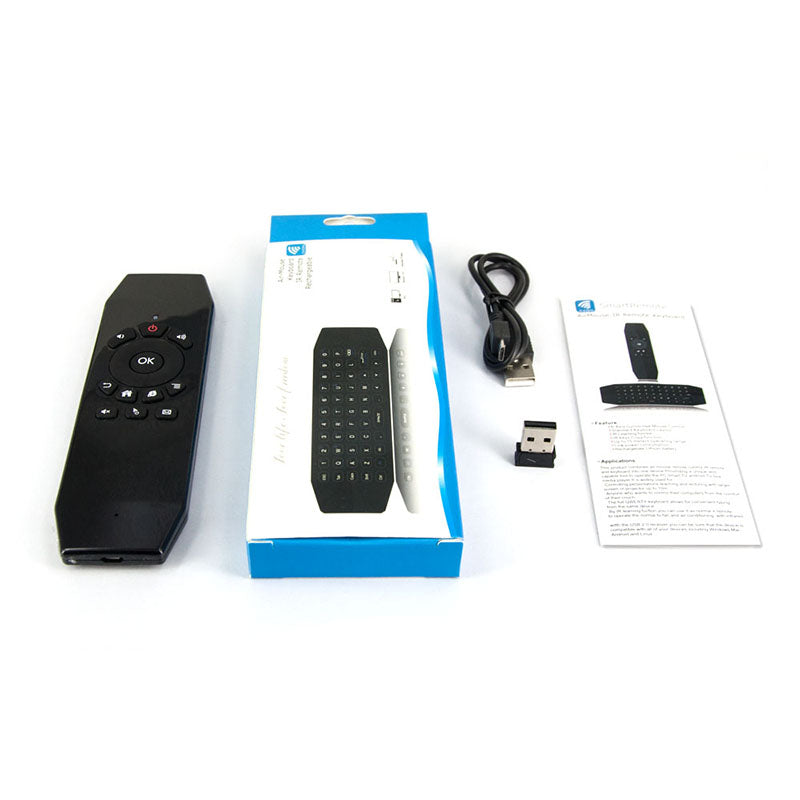 T5 2.4G Wireless Air Mouse Keyboard Remote Control With IR Learning Function For PC Projector TV