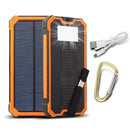 Bakeey 20000mAh DIY Large Capacity LED Light Solar Power Bank Case For iPhone X XS HUAWEI P30 Mate 30 5G Oneplus 7 Xiaomi Mi9 9Pro S10+ Note 10 5G