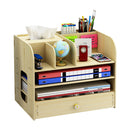 32.5x22.5x26cm 4 Layers Pencil Pen Holder Storage Box Rack Desk Stationery Density Plate Desktop Organizer