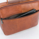 Mens Business Satchel Tote Handbag Leather Laptop Bag Travel Shoulder Bag