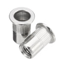 Suleve MXSR1 50Pcs Thread Rivet Nut 304 Stainless Steel Riveter Rivnut Insert Nutsert M3/M4/M5/M6