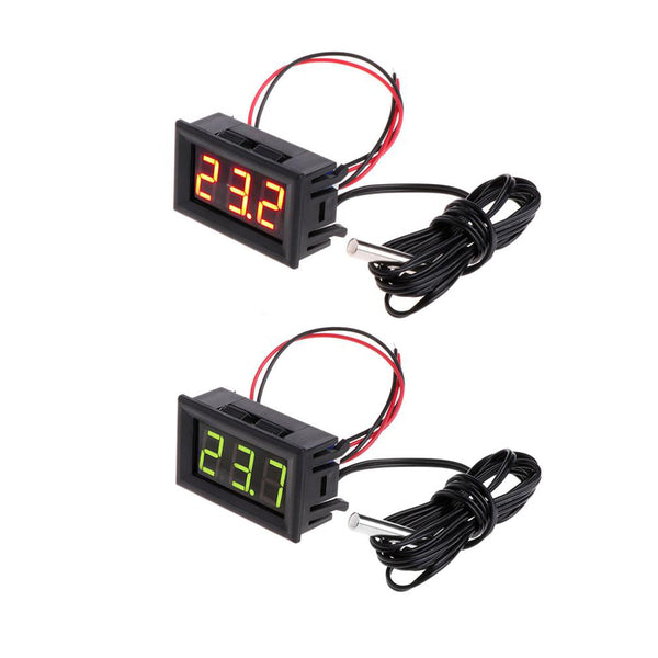12V LED Display Digital Temperature Meter -50C to +110C Thermometer Sensor