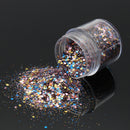 4 Pots 10ml Nail Art Glitter Powder Sheet Sequins Sparkly Colorful Christmas Iridescent Acrylic Tips