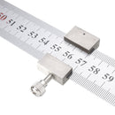 Drillpro 28mm Width Stainless Steel Straight Ruler 50/60cm Length With Locking Stop for Woodworking