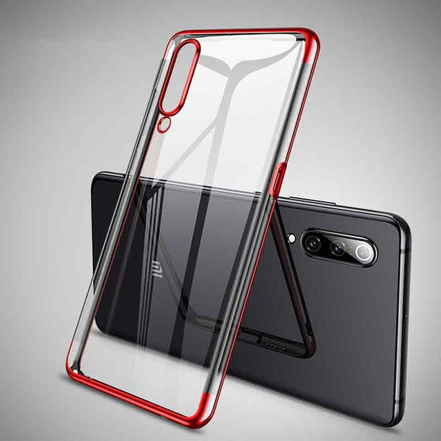 Bakeey Plating Transparent Shockproof Soft TPU Back Cover Protective Case for Xiaomi Mi 9 SE