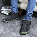 Men's Winter Snow Boots High-Top Shoes Keep Warm Thick Fluff Waterproof Outdoor Fabric Fur-lined Shoes