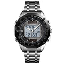 SKMEI 1493 Fashion Men Digital Quartz Watch 3ATM Waterproof Luminous Display Dual Display Watch