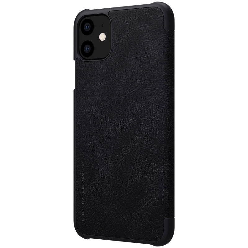 NILLKIN Flip Shockproof Card Slots Holder Full Cover PU Leather PC Protective Case for iPhone 11 6.1 inch