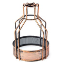 Iron Vintage Ceiling Light Fitting Lamp Bulb Net Bottom Shape Cage Bar Cafe Lampshade
