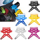 Motorcycle License Plate Holder Aluminum Alloy Mount Bracket Adjusted Number Plate Holder