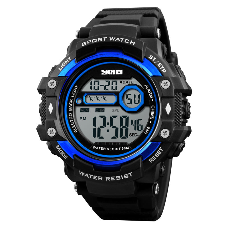 SKMEI 1325 Electronic Chronograph Digital Watch Calendar Alarm Men Sport Watches