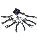 Solar Powered 19M 72LEDs Patio Umbrella Cool White Fairy String Light For Christmas Party