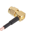 10cm RG316 MMCX-JW to SMA-J RF Right Angle Adapter RF Connector Extension Cable For FPV RC Drone