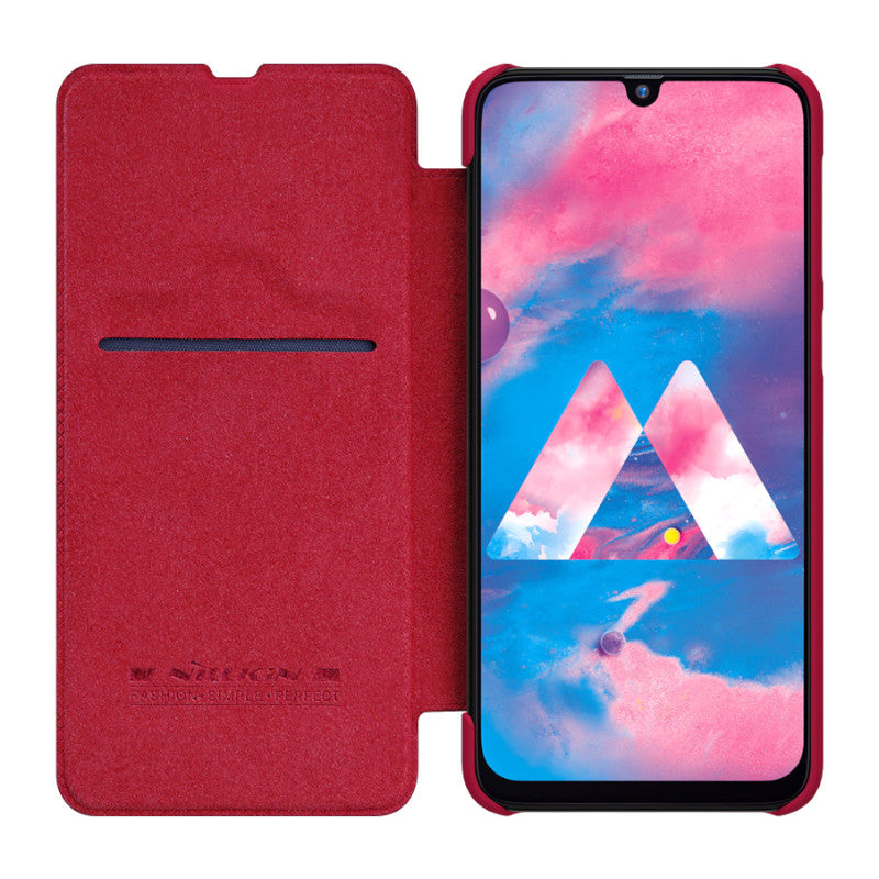 NILLKIN Flip Shockproof Card Slot Holder PU Leather Protective Case for Samsung Galaxy M30 2019