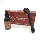 Beard Growth Kit Set Growth Activator With Derma Beard Roller Oil Beard Shape Brush